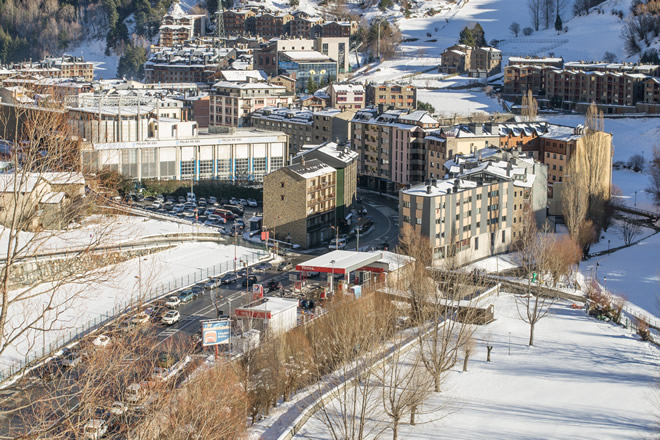Entrance Canillo village, Grandvalira real estate agency in Canillo, houses, flats and chalets on sale